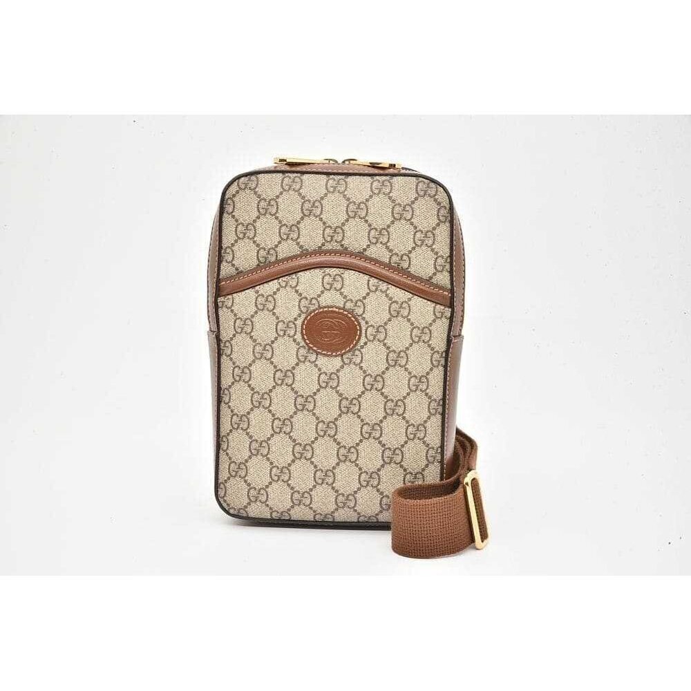 Gucci GG Supreme Sling Bag Interlocking GG Body Shoulder
